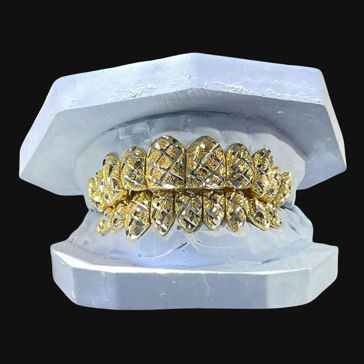 10k Gold Diamond dust diamond cut 6 on 6