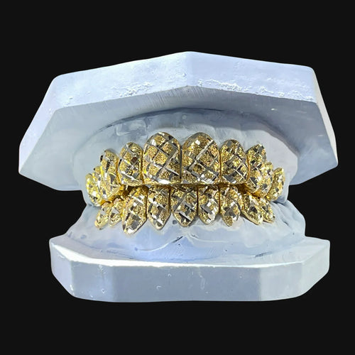 10k Gold Diamond dust diamond cut 6 on 6