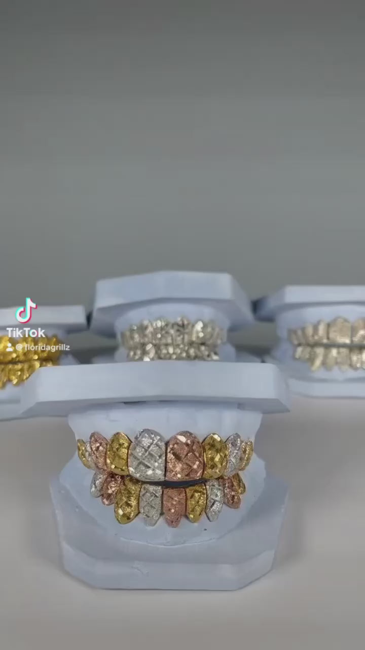 10k Gold Diamond dust diamond cut 6 on 6